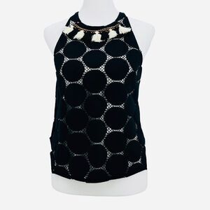 Anthropologie Weston Wear Embellished Sleeveless Top Women’s Size XS